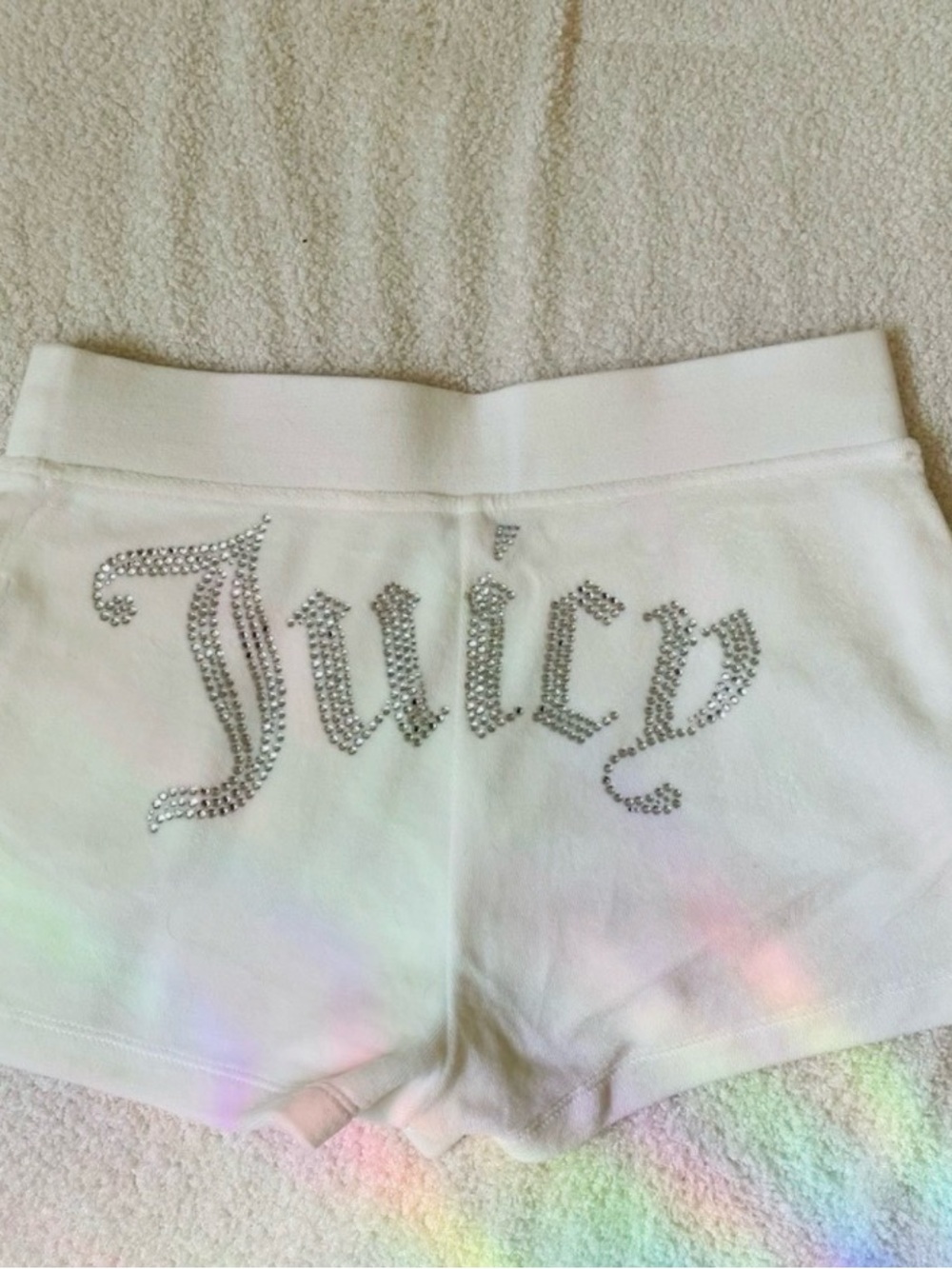 Juicy Couture velour rhinestone shorts